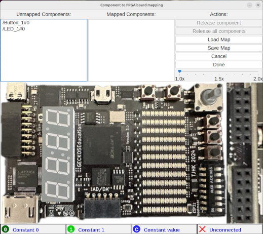 Logisim Component Mapping